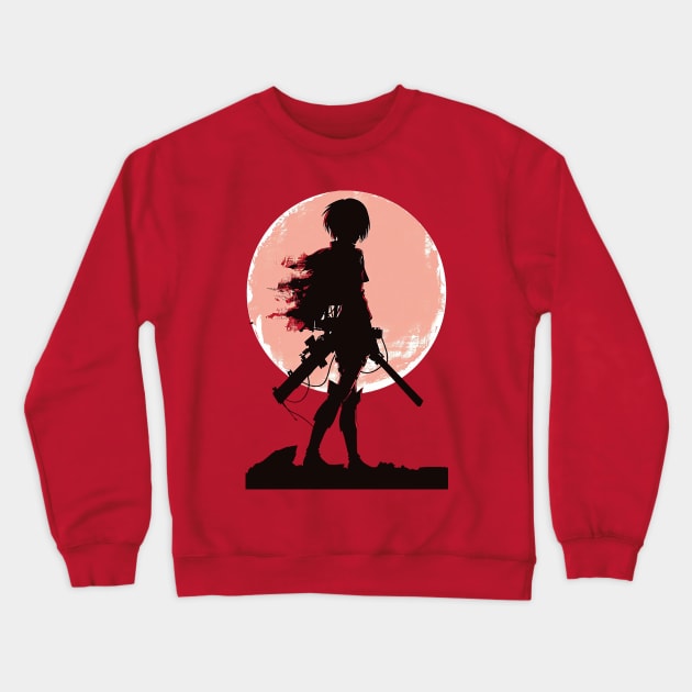 mikasa Crewneck Sweatshirt by pokermoment